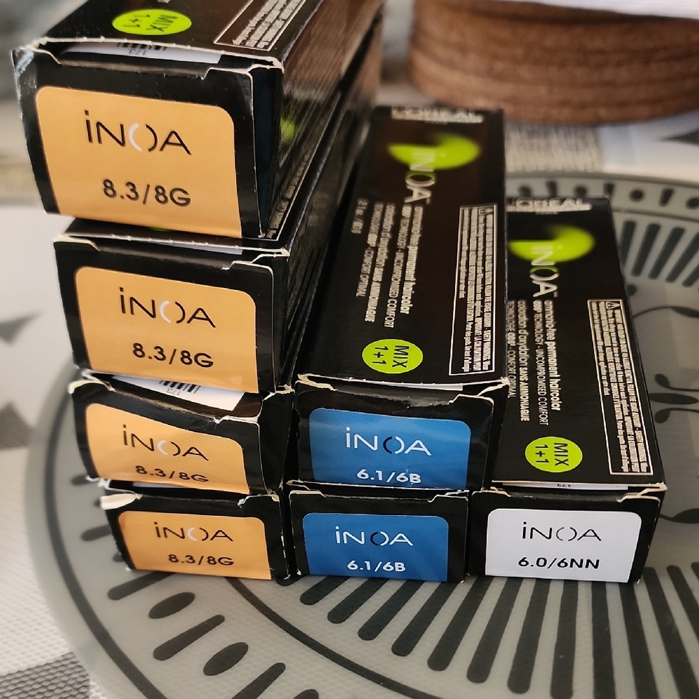 L'Oreal INOA Hair Color Collection - Blonde and Blue Shades